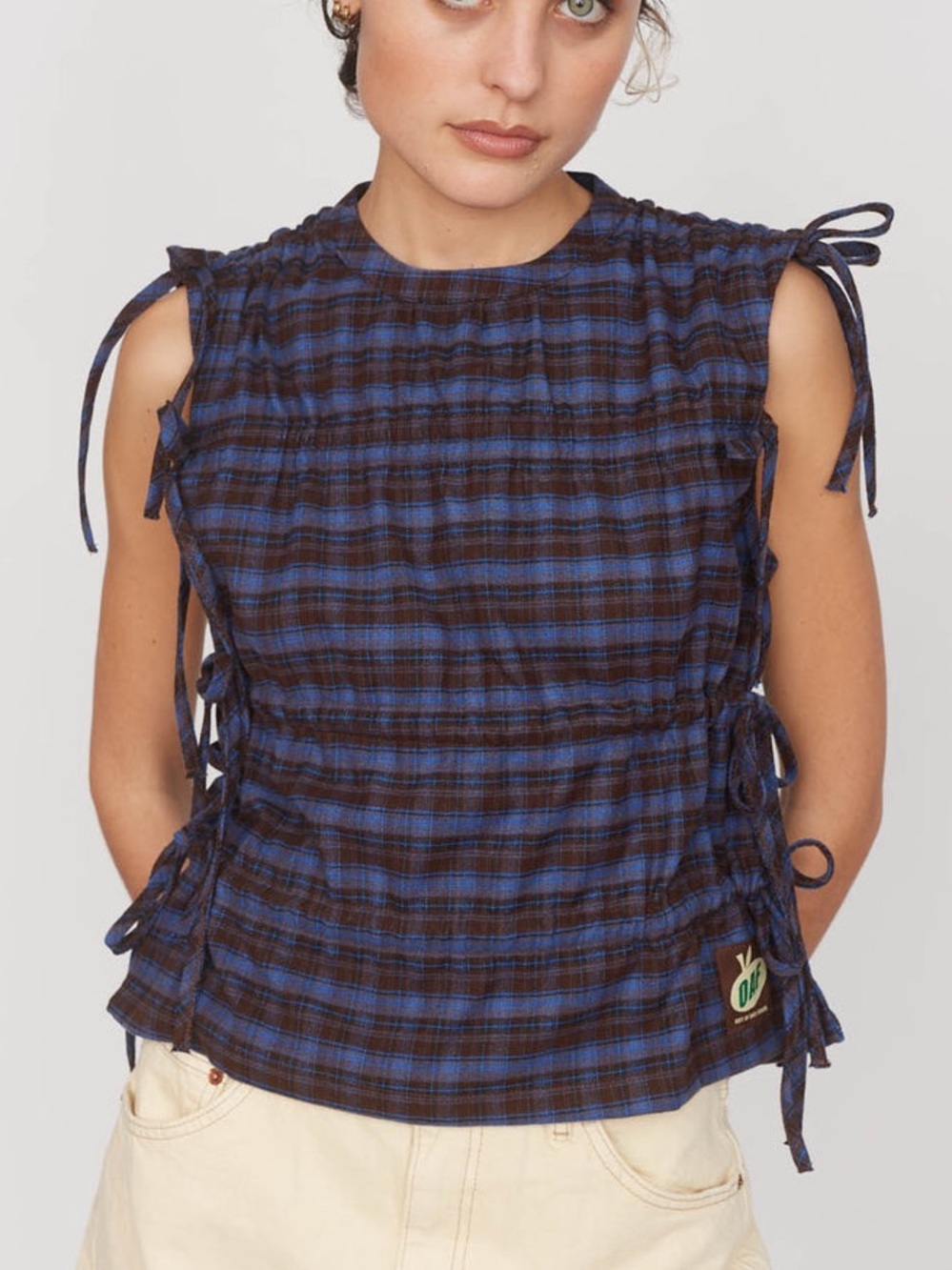 Lazy Oaf Tied Up Check Top